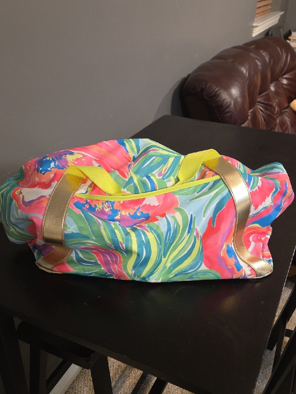 Lilly Pulitzer Neon Floral Tote Bag - Picture 4 of 6